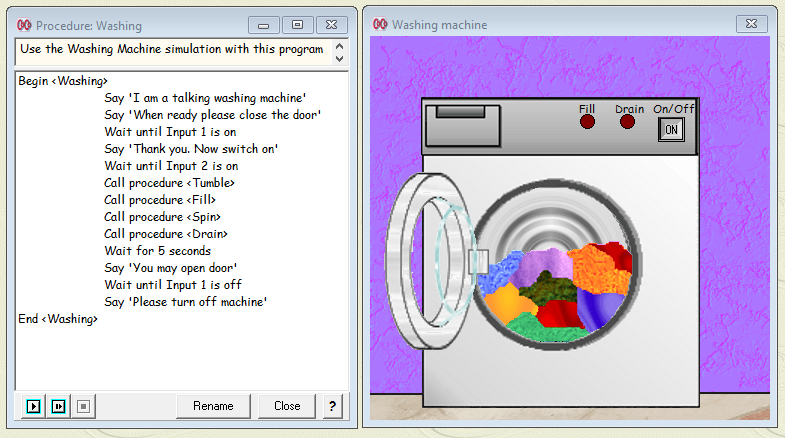 laundry washing procedure