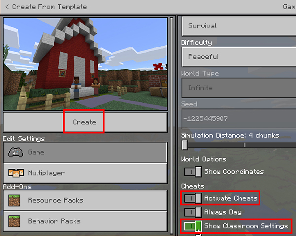 Get Started with the Tutorial World – Minecraft Education